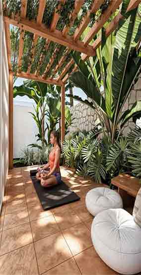 Outdoor Yoga Courtyard